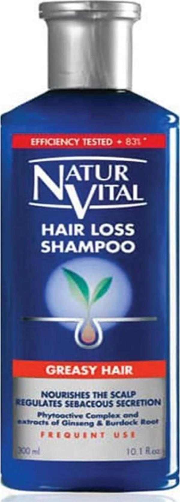 Natur Vital Hair Loss Saç Dökülmesine Karşı Şampuan Yağlı Saçlar İçin 300 ml - Image 1