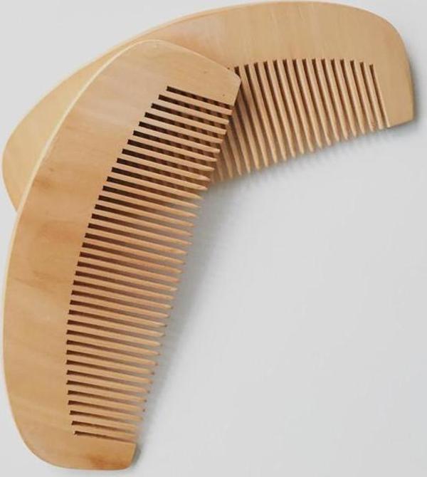 Ahşap Tarak 12'li Paket Dar Dişli OVAL - Image 1