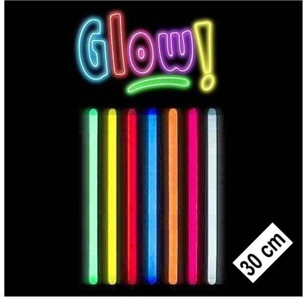 Karanlıkta Parlayan Fosforlu Glow Stick Kalın Çubuk 30 cm 1 Adet - Image 1