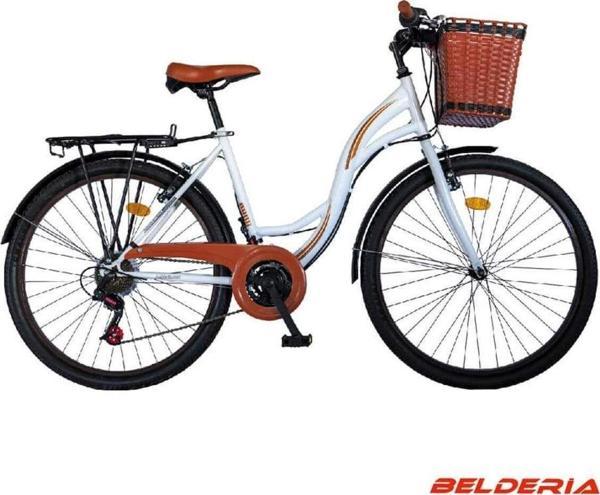 Vision Belderia Holiday 26" Jant Sypo Index (3*7) Vites V - Fren Beyaz Şehir Bisikleti - Image 1