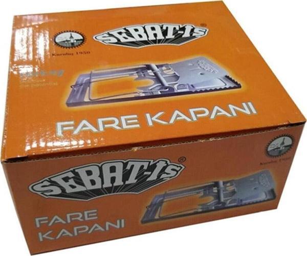 Sebat-iş Yaylı Metal Fare Kapanı 12 Adet - Image 1