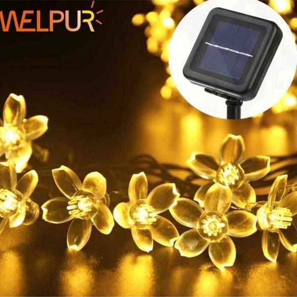 Solar 30 Ledli Çiçekli Günışığı Bahçe Aydınlatma Dekorasyon Güneş Enerjili - Image 1