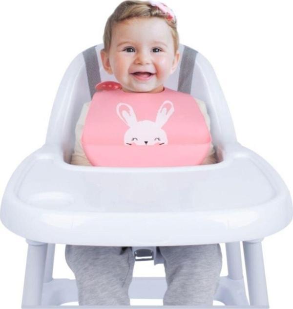 Sevi Bebe Silikon Mama Önlüğü - Pembe - Image 1
