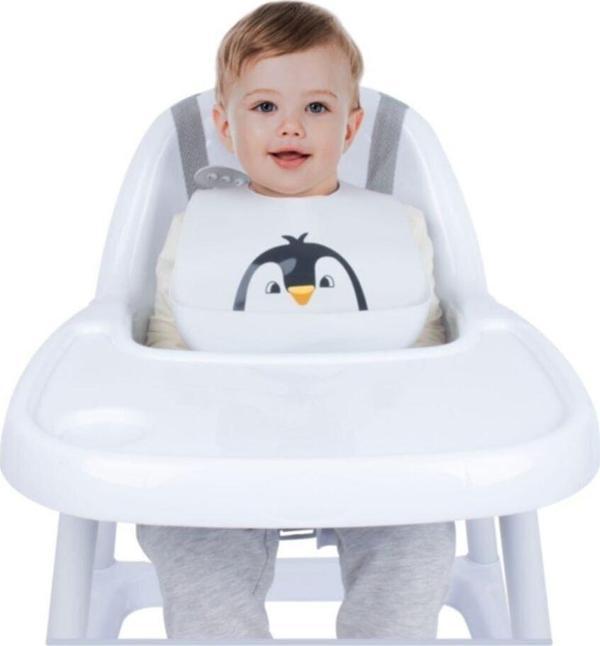 Sevi Bebe Silikon Mama Önlüğü Gri - Image 1