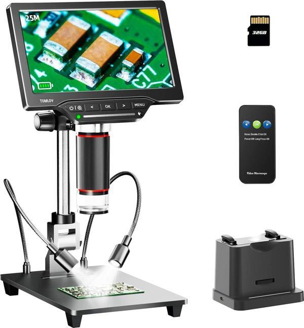TOMLOV DM201 Max HDMI Dijital Mikroskop - 25MP - Image 1