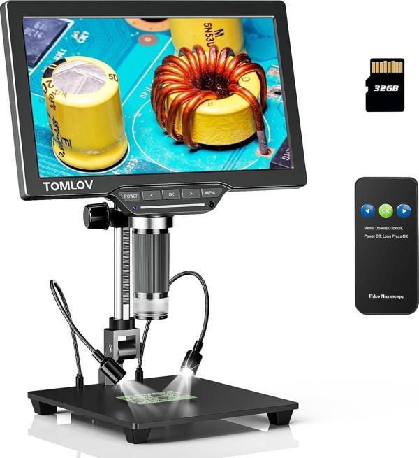 TOMLOV DM202 SE 10.1 Inc Ekranlı Dijital Mikroskop 1300x - Image 1