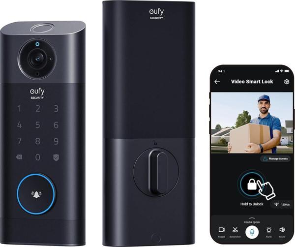 eufy Security Videosu S330 Akıllı Kilit, Kapı Zili - Parmak İzli Anahtarsız Giriş - Image 1