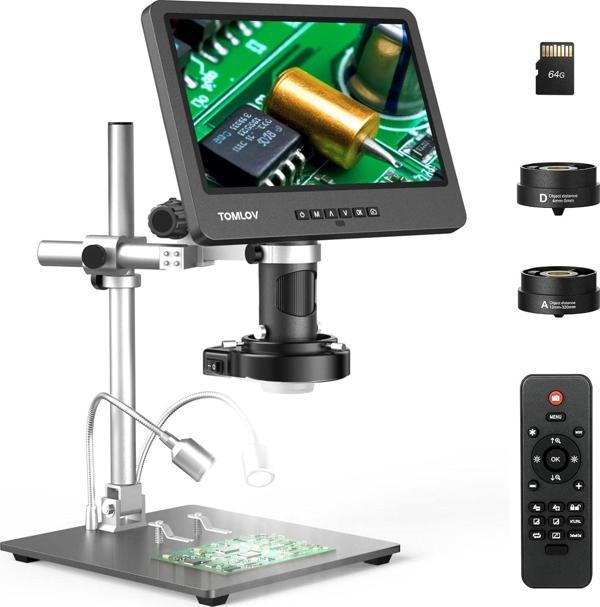 TOMLOV DM602 Pro 10.1 Inc HDMI Dijital Mikroskop 2000x, - Image 1
