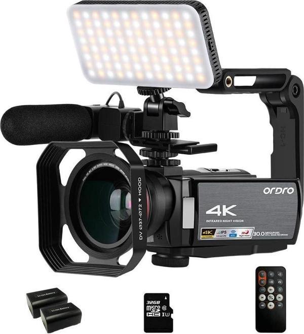 ORDRO 4K IR Gece Görüşü 1080P 60FPS Dijital WiFi Video Kamera Kaydedici - Image 1