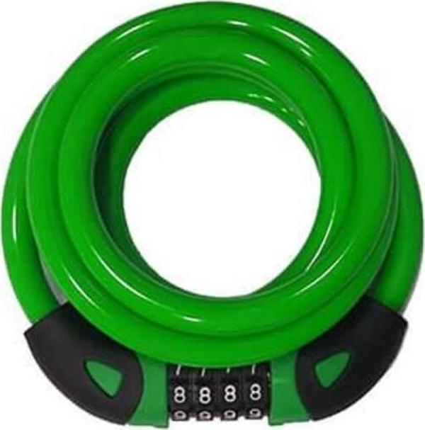 Zozo 12 x 1800 Mm Şifreli Bisiklet Kilidi Yeşil - Image 1