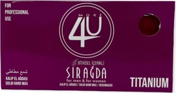 4U Bitkisel Kalıp Sir Ağda Titanyum (Pembe) 400 Ml - Image 1