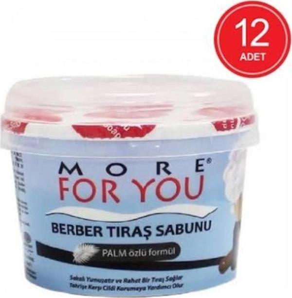 More For You Tıraş Sabunu 140 Gr 12 Li Paket - Image 1