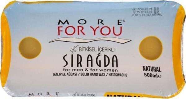 More For You Bitkisel Kalıp Sir Ağda Naturel (Sarı) 500 Ml - Image 1