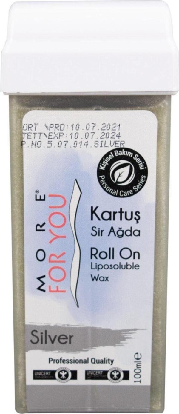 More For You Bitkisel Kartuş Sir Ağda Silver  100 Ml - Image 1