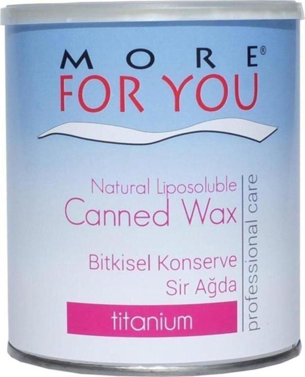 More For You Bitkisel Konserve Sir Ağda Titanium 800 Ml - Image 1