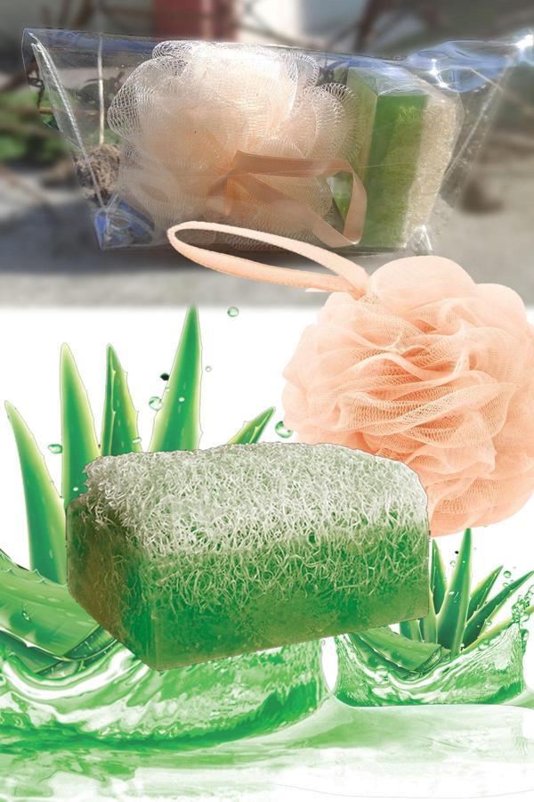 Dev Banyo Lifi Doğal Aloevera Sabunlu Set - Image 1