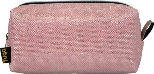 Yuga Makyaj Çantası Simli Açık Pembe - Image 1