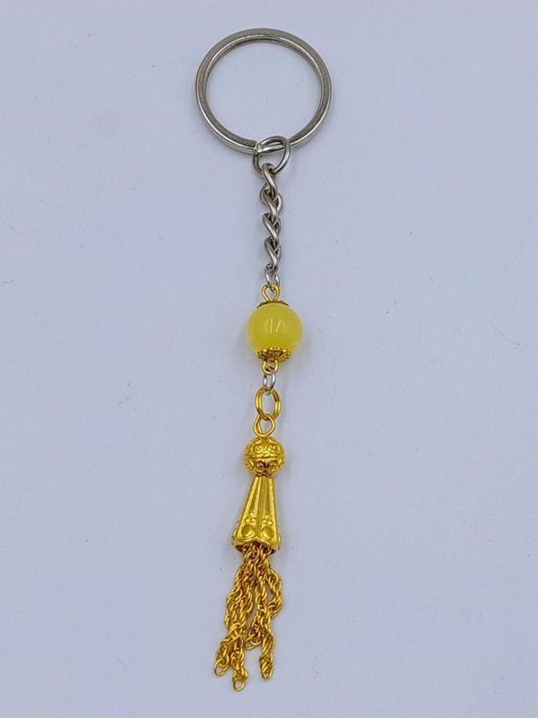SARI BEYRUT KEHRİBAR ANAHTARLIK - Image 1