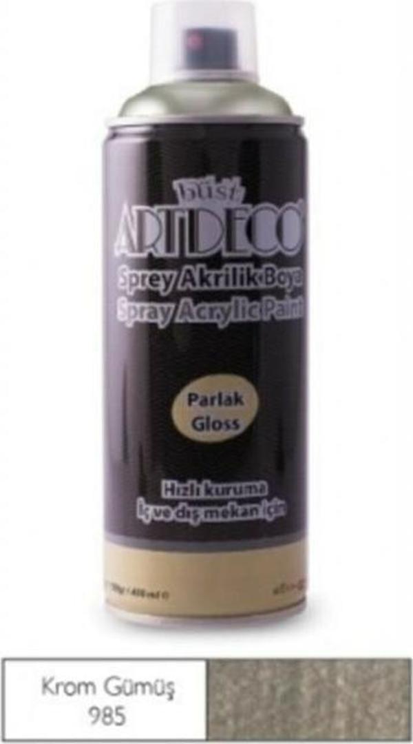 Artdeco Sprey Boya 400 Ml Chrome Silver Y-400-985 - Image 1
