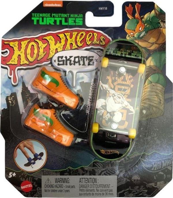 Hot Wheels Parmak Kaykay Michelangelo HMY18 HVK34 Lisanslı Ürün - Image 1