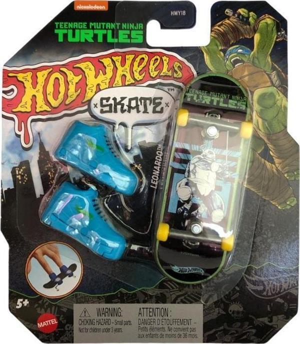 Hot Wheels Parmak Kaykay Leonardo HMY18 HVK32 Lisanslı Ürün - Image 1