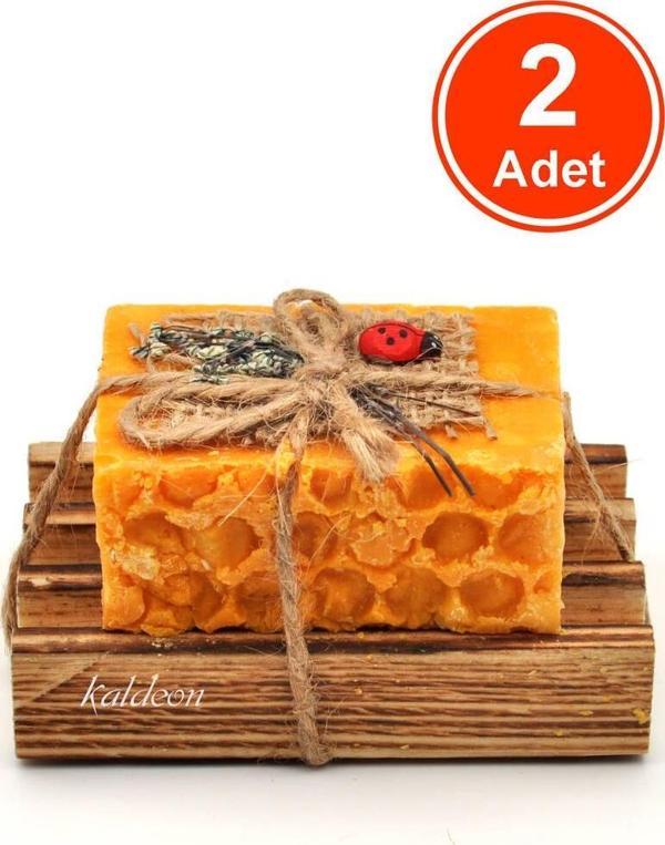 Hediyelik Bıttım Yağı Sabunu El Yapımı Doğal Paletli 110 G x 2 Adet - Image 1