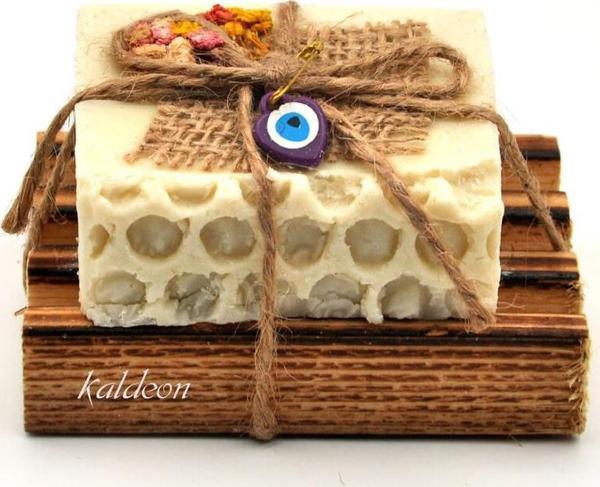 Hediyelik Eşek Sütü Sabunu El Yapımı Doğal Paletli 110 G - Image 1