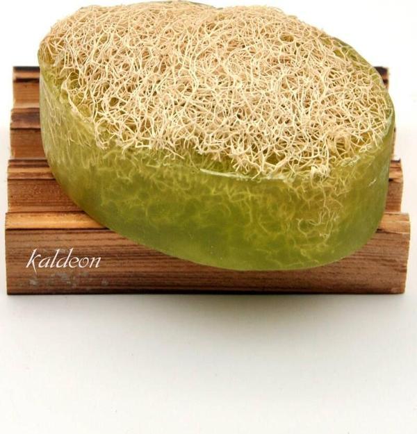 Kabak Lifli El Yapımı Doğal Aloevera Sabunu 120 G - Image 1