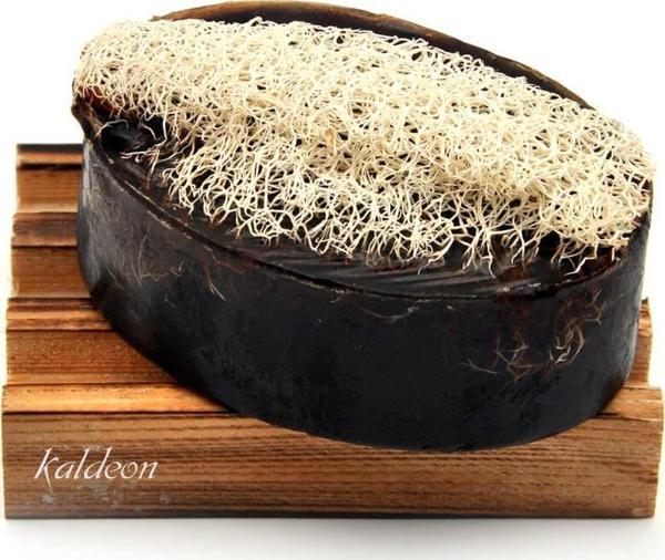 Kabak Lifli El Yapımı Doğal Ardıç Katranı Sabunu 120 G - Image 1