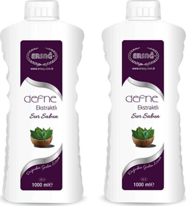 Ersağ Defne Ekstraktlı Sıvı Sabun 1000 Ml. x 2 Adet - Image 1