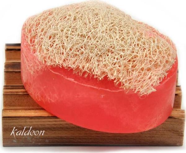 Kabak Lifli El Yapımı Doğal Frambuaz Sabunu 120 G - Image 1