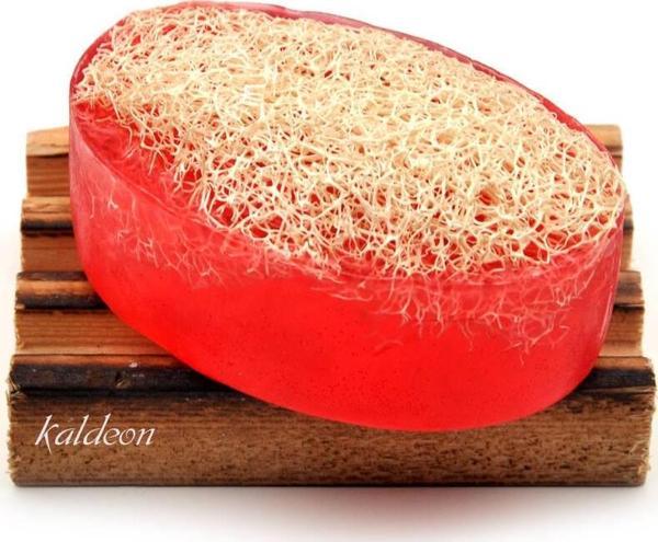 Kabak Lifli El Yapımı Doğal Nar Çekirdeği Yağı Sabunu 120 G - Image 1