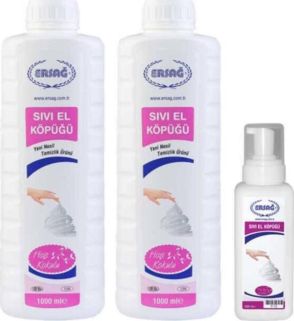 Ersağ Sıvı El Köpüğü 1000 Ml. x 2 Adet + Boş Aparat - Image 1