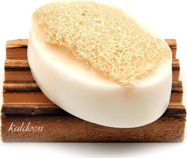 Kabak Lifli El Yapımı Doğal Saf Zeytinyağlı Türk Hamamı Sabunu 120 G - Image 1