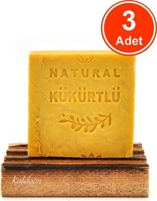 Kükürt Sabunu El Yapımı Doğal 120 G x 3 Adet - Image 1