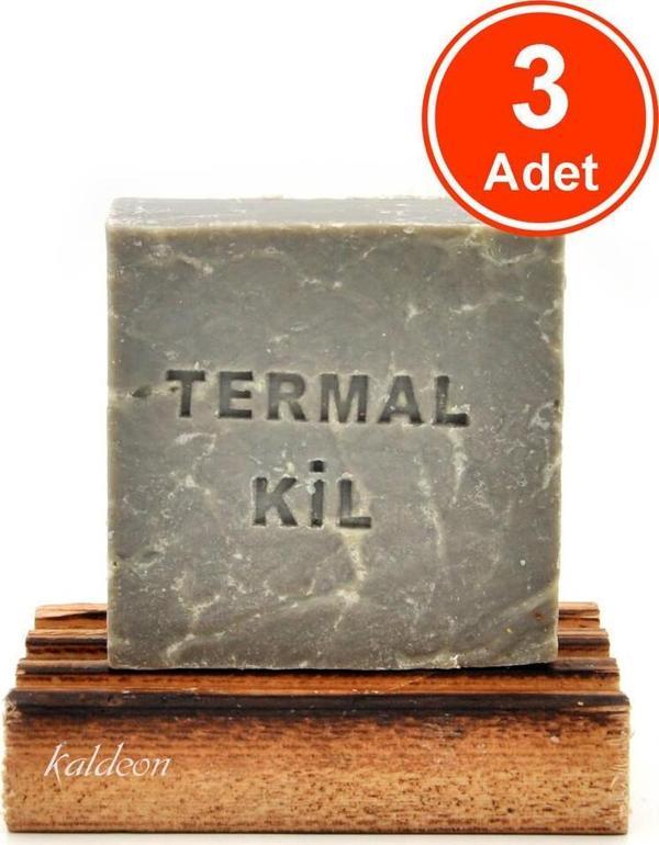 Termal Kil Sabunu El Yapımı Doğal 120 G x 3 Adet - Image 1