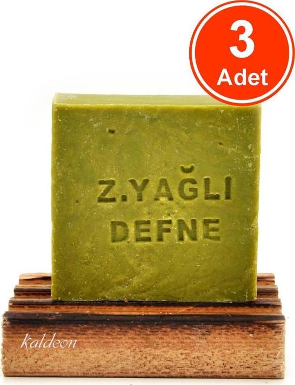Zeytinyağlı Defne Sabunu El Yapımı Doğal 120 G x 3 Adet - Image 1
