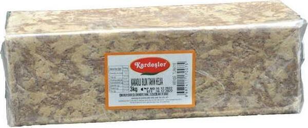 Kardeşler Şekerleme Kakaolu Tahin Helva Blok 3 KG - Image 1