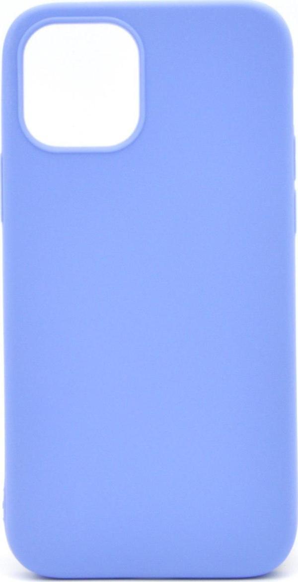 iPhone 12 Pro Max Uyumlu Düz Renk Esnek Yumuşak Silikon Kılıf  Rubber Açık Mor - Image 1