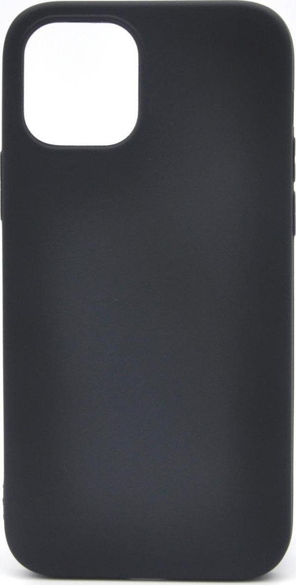 iPhone 12 Pro Max Uyumlu Düz Renk Esnek Yumuşak Silikon Kılıf  Rubber Siyah - Image 1