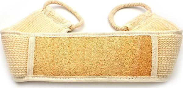 Doğal Kabak Lifi Banyo Hamam Uzun Sırt Kesesi İp Saplı 11x71 cm. - Image 1