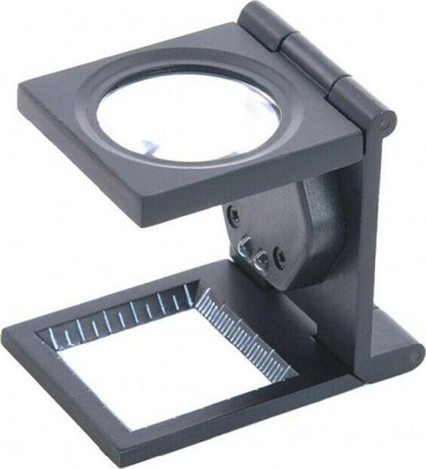 25X25 Mm Full Çelik Kaplı Katlamalı Büyüteç Th-9005B - Image 1