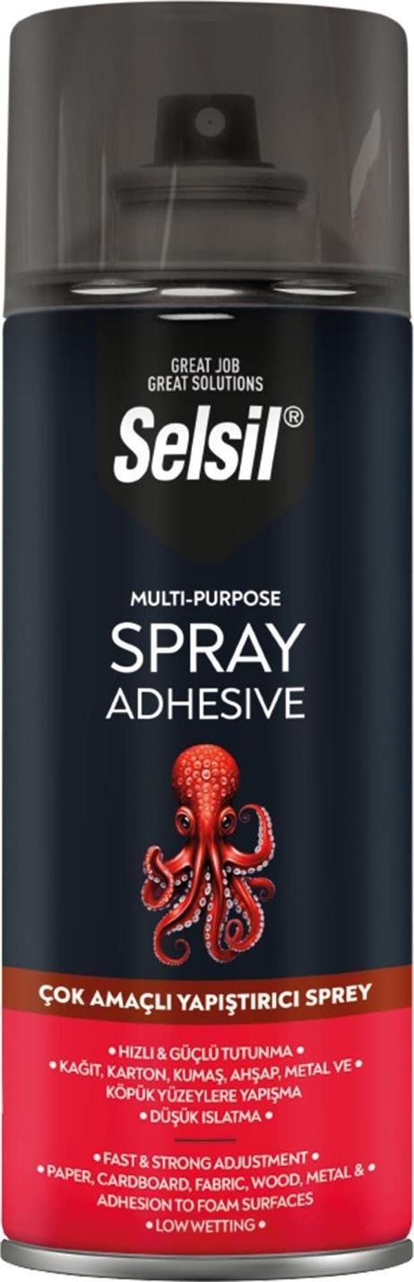 Selsil Çok Amaçlı Yapıştırıcı Sprey 400ml - Image 1
