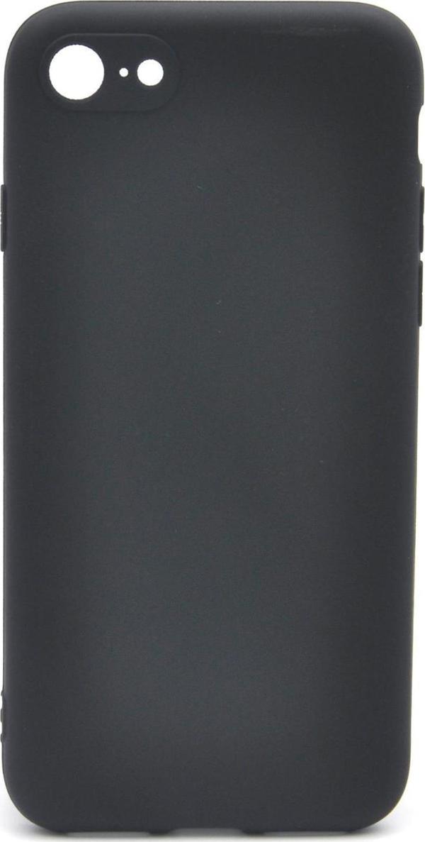 iPhone 7 / 8 Uyumlu Düz Renk Esnek Yumuşak Silikon Kılıf  Rubber Siyah - Image 1
