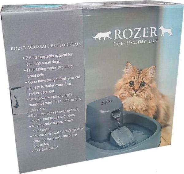 Aqusafe Otomatik Kedi Köpek Su Pınarı Ultra Sessiz 2,5 Lt Su Şelalesi Kedi Pınarı XWWAS01MG-EU - Image 1