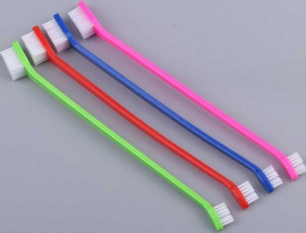 ÇİFT TARAFLI HAYVAN DİŞ FIRÇASI 4 LÜ SET - Image 1