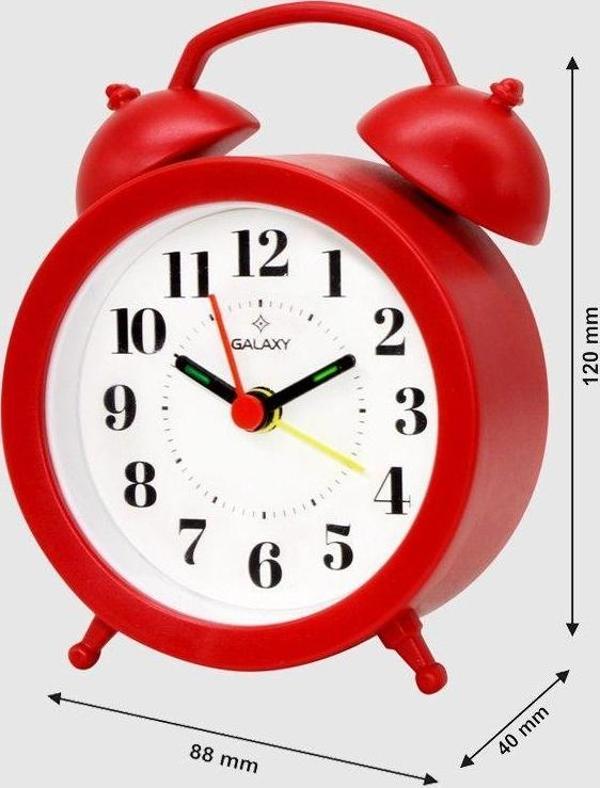 Galaxy MS-300 Masa Saati Kırmızı - Image 1