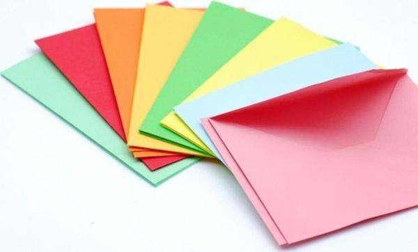 10 Renk Mektup Zarfı Renkli 7x9 Cm 90 gr 1.hamur -20 Adet - Image 1