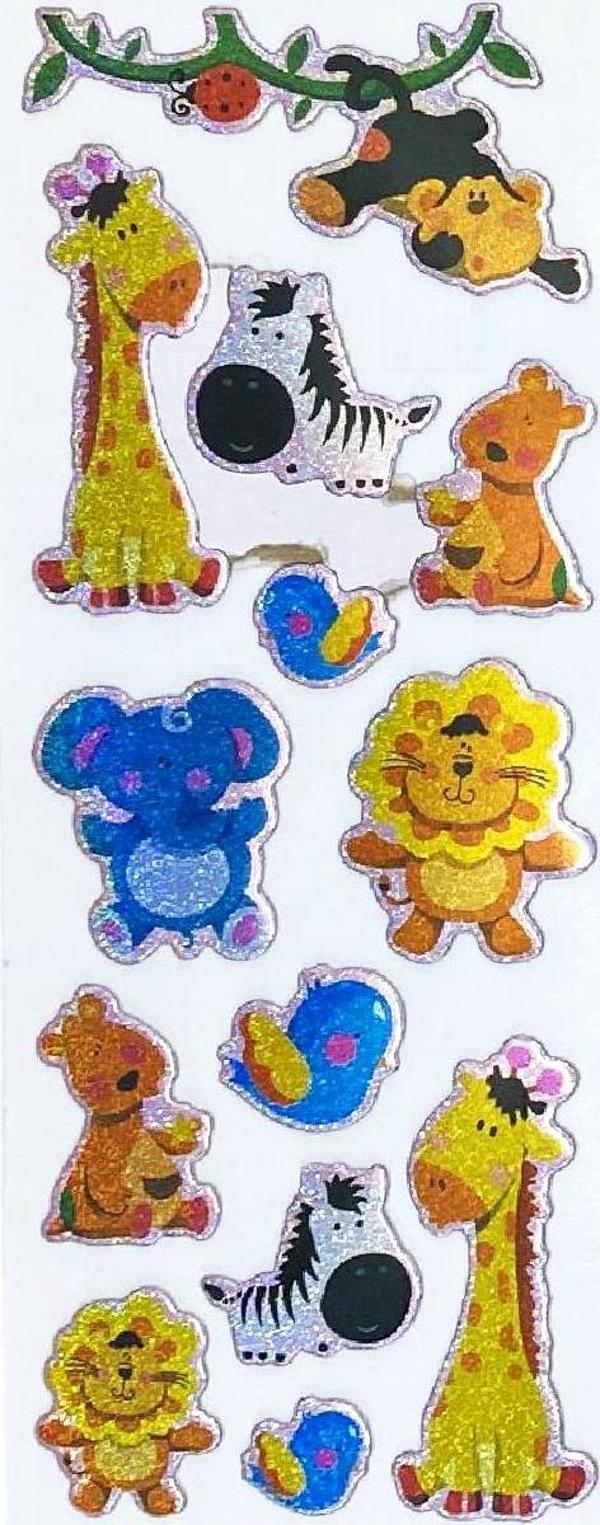 Sticker Kabartmalı Stiker Defter, Planlayıcı Etiket Orman Hayvanları (cb432) 16x7 cm - Image 1