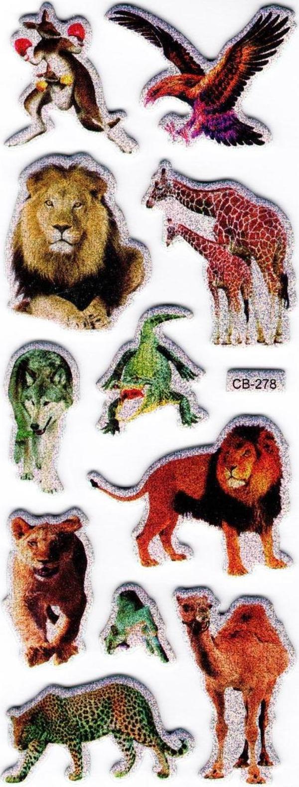 Sticker Kabartmalı Stiker Defter, Planlayıcı Etiket Orman Hayvanları(cb278) 16x7 cm - Image 1